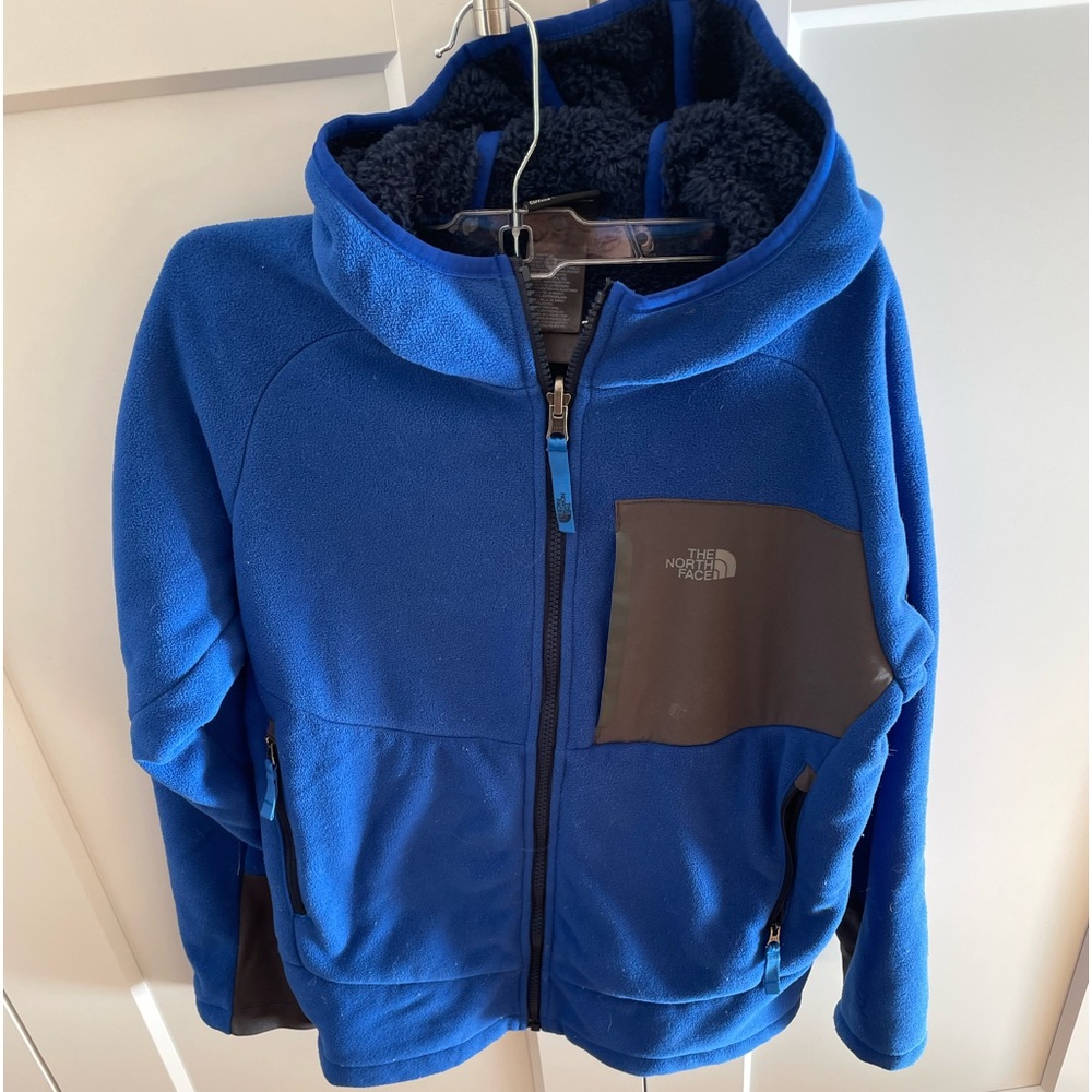 North Face - boys cozy fleece lined hooded jacket